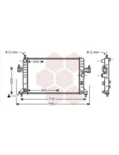 COMPATIBLE CON RADIADOR OPEL CORSA CON 1.7 DI,DTI