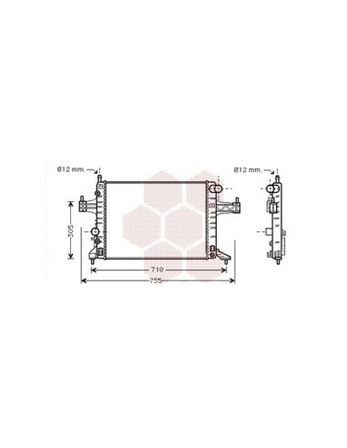 COMPATIBLE CON RADIADOR OPEL CORSA CON 1.4 16V