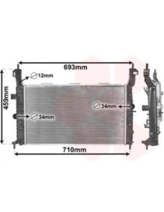 COMPATIBLE CON RADIADOR OPEL MERIVA 1.4 1.6 1.8 03