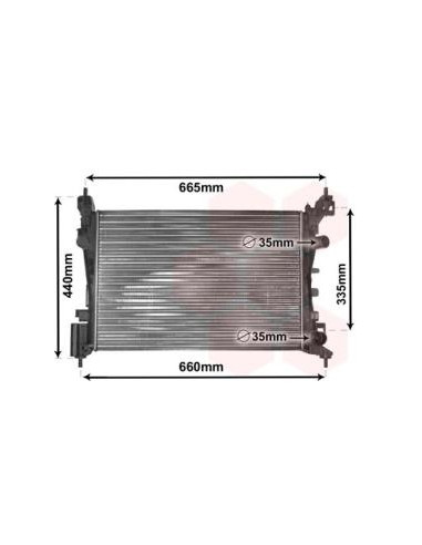 COMPATIBLE CON RADIADOR OPEL CORSA D 1.0 1.2...