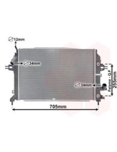 COMPATIBLE CON RADIADOR OPEL ZAFIRA B 1.7CDTI 2.0CDTI...