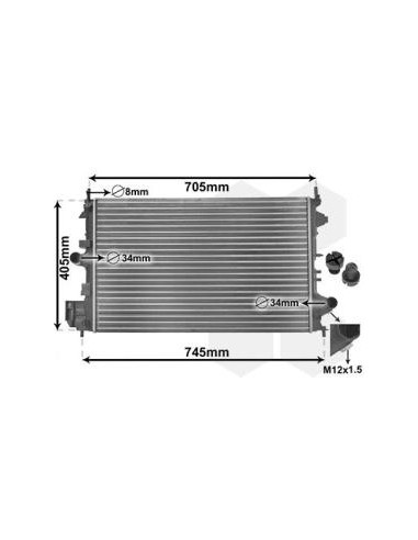 COMPATIBLE CON RADIADOR OPEELEVALUNASECTRA C...