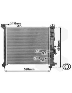 COMPATIBLE CON RADIADOR OPEL MERIVA 1.4 ECOFLEX 2010