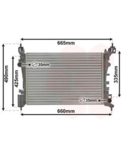 COMPATIBLE CON RADIADOR OPEL CORSA D 1.2 1.4 2010
