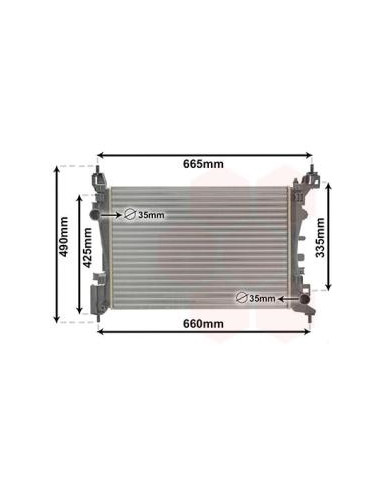 COMPATIBLE CON RADIADOR OPEL CORSA D 1.2 1.4 2010