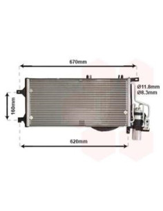 COMPATIBLE CON CONDENSADOR OPEL COMBO CORSA CON 1.7 DI...