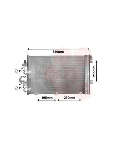COMPATIBLE CON CONDENSADOR OPEL ASTRA H 1.4 1.6...
