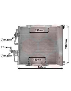 COMPATIBLE CON CONDENSADOR OPEL ASTRA H 1.3 1.7 1.9CDTI 04