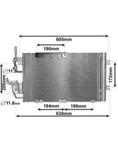 COMPATIBLE CON CONDENSADOR OPEL ASTRA H GTC