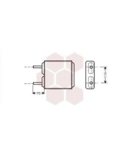 COMPATIBLE CON RADIADOR CALEFACCION OPEL CORSA A