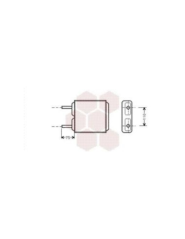 COMPATIBLE CON RADIADOR CALEFACCION OPEL CORSA A