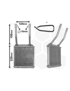 COMPATIBLE CON RADIADOR CALEFACCION OPEL ASTRA F CALIBRA A V