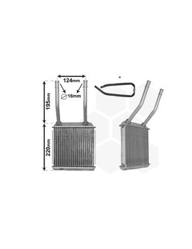 COMPATIBLE CON RADIADOR CALEFACCION OPEL ASTRA...