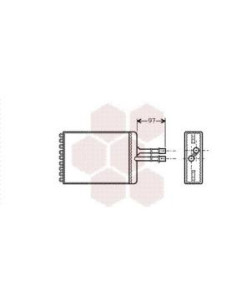 COMPATIBLE CON RADIADOR CALEFACCION OPEELEVALUNASECTRA 97 AC