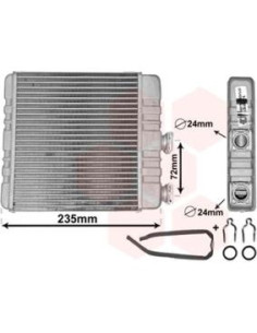 COMPATIBLE CON RADIADOR CALEFACCION OPEL ASTRA G ZAFIRA