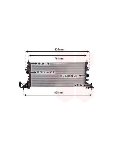 COMPATIBLE CON RADIADOR OPEL ASTRA K 1.0 1.4...
