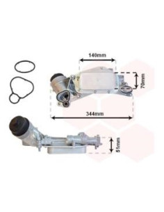 COMPATIBLE CON RADIADOR OLEO OPEL ASTRA H ZAFIRA 1.4I...