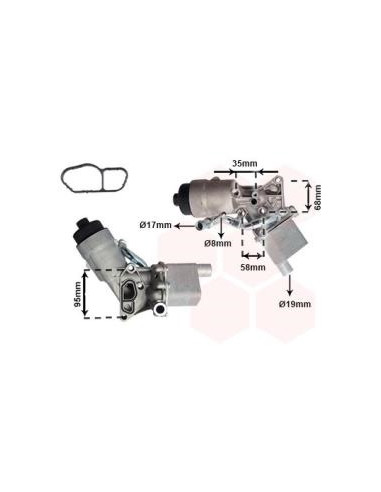 COMPATIBLE CON RADIADOR OLEO OPEL ASTRA H...
