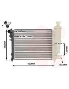 COMPATIBLE CON RADIADOR PSA 106 1.0 1.1 1.4