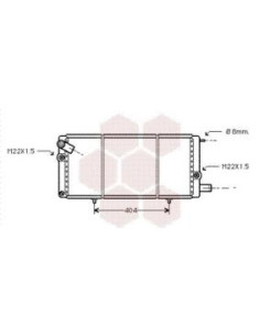 COMPATIBLE CON RADIADOR PSA 205 1.6 GTI 1.7 D 1.9 CTI,D