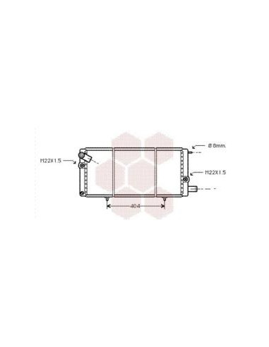 COMPATIBLE CON RADIADOR PSA 205 1.6 GTI 1.7 D...