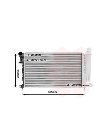 COMPATIBLE CON RADIADOR PSA 306 ZX 1.6 i...