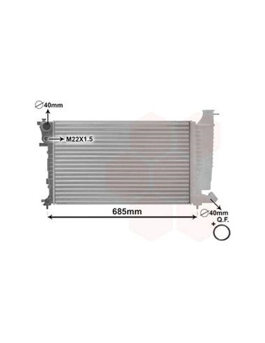 COMPATIBLE CON RADIADOR PSA 306 XSARA ZX 1.1...