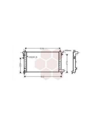 COMPATIBLE CON RADIADOR PSA 106 I 1.5 D