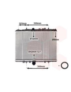 COMPATIBLE CON RADIADOR PSA 406 607 C5 1.6 1.8 2.0,H