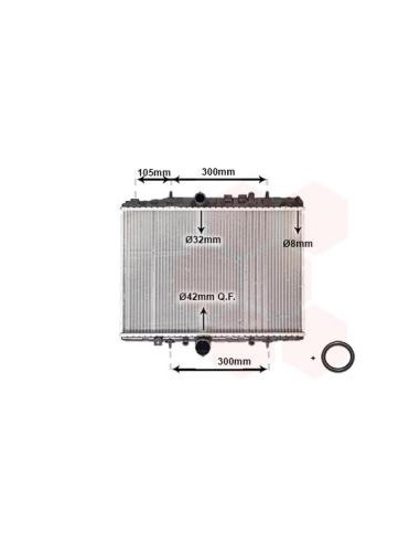 COMPATIBLE CON RADIADOR PSA 406 607 C5 1.6 1.8...