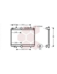 COMPATIBLE CON RADIADOR PSA C5 1.8 16V 2.0 16V !
