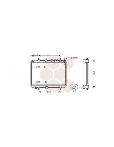 COMPATIBLE CON RADIADOR PSA C5 1.8 16V 2.0 16V !
