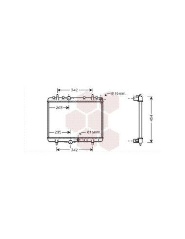 COMPATIBLE CON RADIADOR PEUGEOT 307 2.0HDI 01