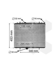 COMPATIBLE CON RADIADOR CITROEN C3 C4 1.2 1.4 1.4