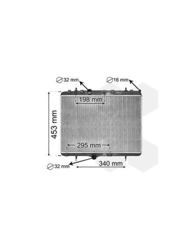 COMPATIBLE CON RADIADOR CITROEN C3 C4 1.2 1.4 1.4