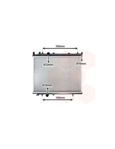 COMPATIBLE CON RADIADOR PEUGEOT 206 1.6HDI 2004