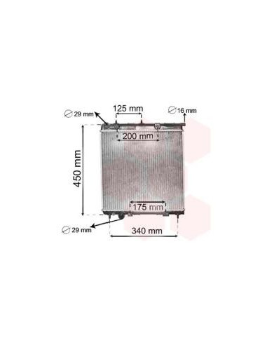 COMPATIBLE CON RADIADOR PEUGEOT 207 WA, WC