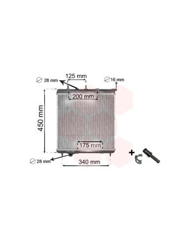 COMPATIBLE CON RADIADOR PEUGEOT 207 2006