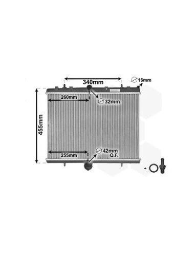 COMPATIBLE CON RADIADOR CITROEN C8 SCUDO 07 EA, EB
