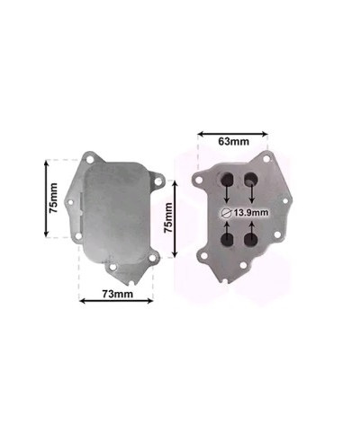 COMPATIBLE CON RADIADOR OLEO CITROEN C1 C2 C3...