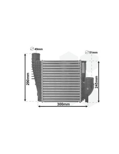 COMPATIBLE CON INTERCOOLER CITROEN BERLINGO 308...