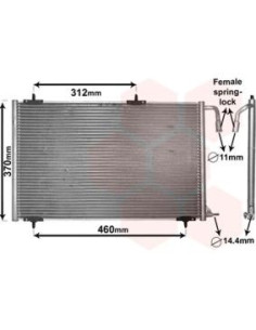 COMPATIBLE CON CONDENSADOR PEUGEOT 206 2A C