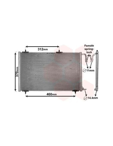 COMPATIBLE CON CONDENSADOR PEUGEOT 206 2A C