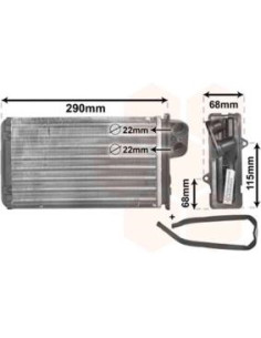 COMPATIBLE CON RADIADOR CALEFACCION PEUGEOT 406 8B