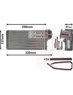 COMPATIBLE CON RADIADOR CALEFACCION PSA 307