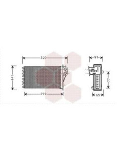 COMPATIBLE CON RADIADOR CALEFACCION PEUGEOT 206 PLUS 09