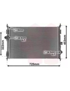 COMPATIBLE CON RADIADOR AGUA CITROEN BERLINGO 308 1.2 1.5...