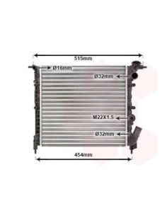 COMPATIBLE CON RADIADOR RENAULT CLIO 90 1.1 1.2 1.4