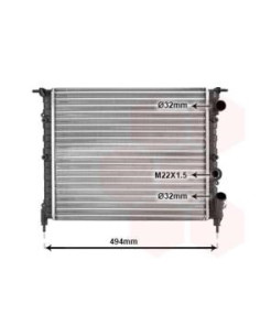 COMPATIBLE CON RADIADOR RENAULT 21 CLIO I 1.4 1.7 1.8,