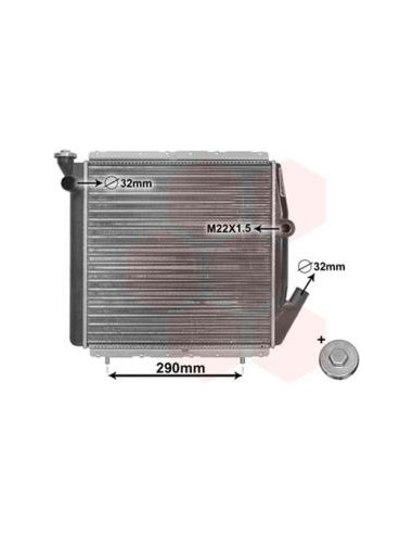 COMPATIBLE CON RADIADOR RENAULT 11 5 SUPER 9 1.6 D